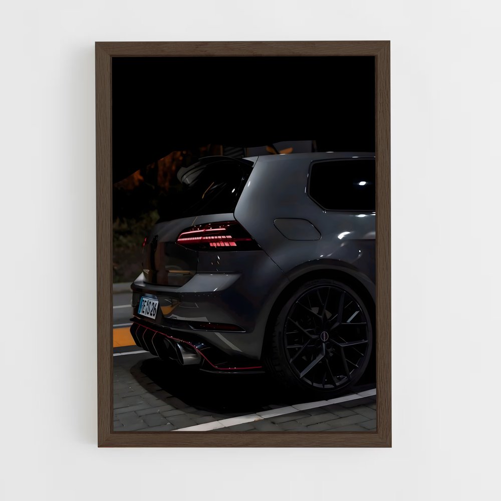Poster Golf Noir – affiche Volkswagen (vue 5)